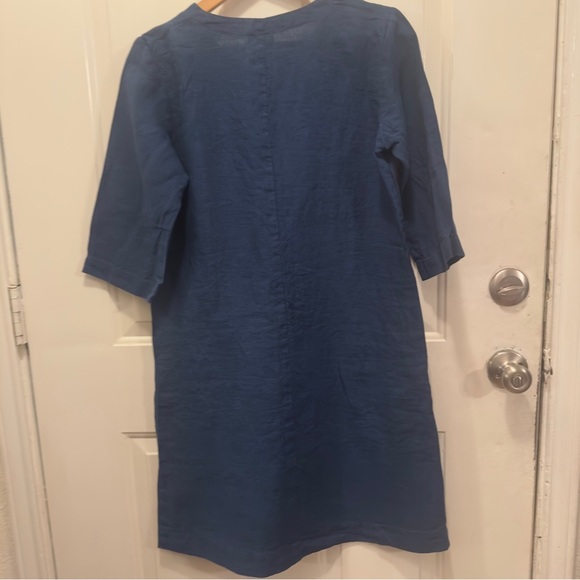 Len.Ok Navy Linen Dress - Picture 6 of 6
